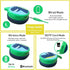 Kids Bluetooth Headphones with 85dB Safe Volume, SD Card Slot Music Sharing Function for Boys Girls School Headset
