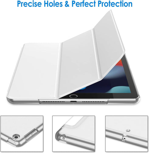 JETech iPad Case for 10.2-Inch (2021/2020/2019 Model), Auto Wake/Sleep Cover, White