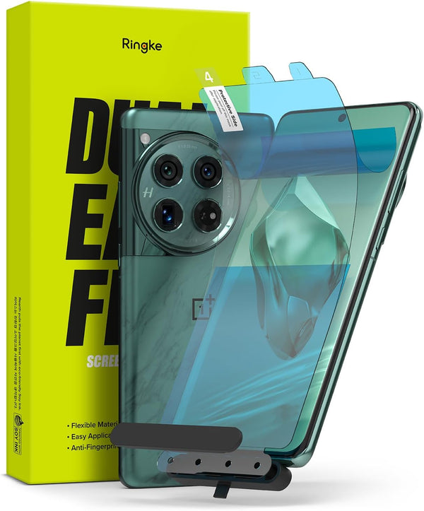 Ringke Dual Easy Film for OnePlus 12 Screen Protector, Full Coverage with Installation Tool - 2 Pack