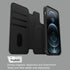 OtterBox Detachable Folio Wallet for MagSafe - SHADOW (Black) for iPhone 12, 12 Pro, 13, & 13 Pro (Case Sold Separately)