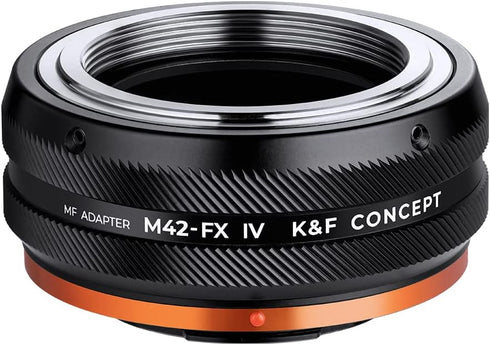 K&F Concept M42-FX IV Lens Mount Adapter for Manual Focus M42 Lens and Fujifilm X Mount Camera Body