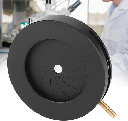 Garosa 1.5-25mm (SK23) Adjustable Aperture Diaphragm Microscope Adapter Aperture Adjustable Lens Diaphragm Optical