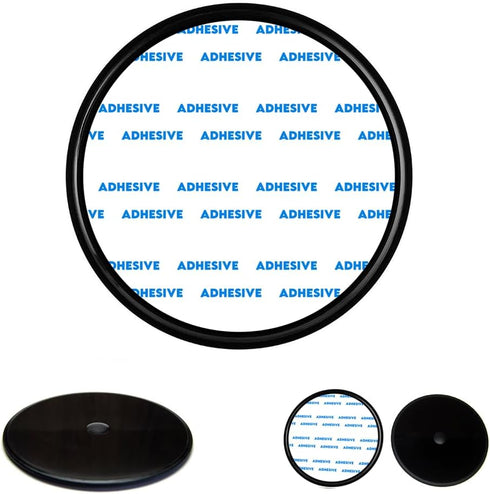 Ramtech Electronics(TM) Ramtech 90mm Dashboard Adhesive Pad Mounting Disk for Suction Cup Mount, Compatible