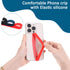 Mabor 3Pcs Reusable Silicone Phone Strap Grip Holder Wireless Charging Compatible Detachable Universal Finger Loop