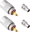 Goupchn PL259 Coax Connectors 2 Pack, UHF Male Plug Solder Adapters for RG58, RG59, RG8, RG8x, RG213 Coaxial Cable