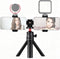 Andoer Multifunctional Smartphone Video Kit Including Universal Phone Tripod Mount with Dual Phone