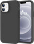 LOVE 3000 iPhone 12/12 Pro Case, Black Premium Silicone, Shockproof, Soft Anti-Scratch Microfiber Lining, 6.1"
