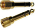 CESS 2-Pack 1/4" Stereo Phone Screw-On Adapter, Male 1/8" to Male 1/4" Stereo