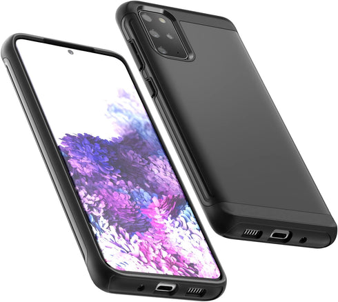 JETech Heavy Shockproof Case for Samsung Galaxy S20 - Dual Layer Rugged Protective Phone Cover (Black)