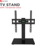 Ematic 22-55-Inch Universal Table Top TV Stand for LCD Screens with Tempered Glass Base