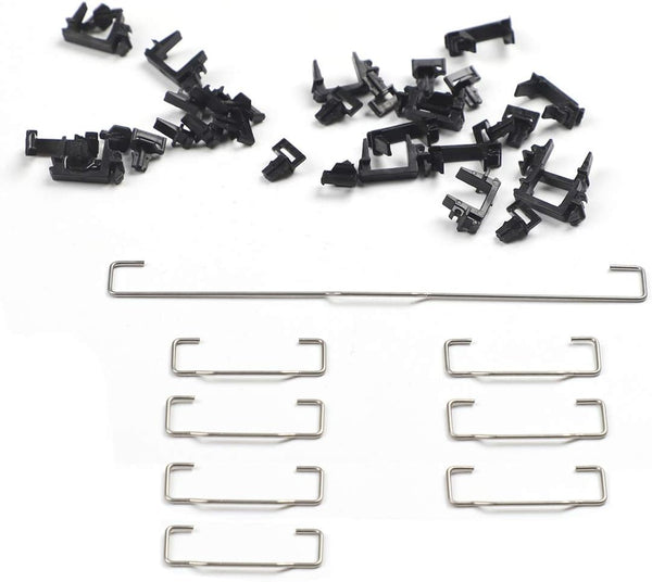 Costar Style Plate-mounted Costar Stabilizers Balancing Pole Raised Wire 6.25u 2u for MX Mechanical Keyboard Filco (Kit 2 for 96 104 keyboard)
