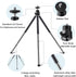 TIGAYAN 12.4 inch Mini Tripod for Webcam and Phone, Metal Extendable Webcam Stand with Phone Holder, Small Tripod
