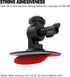 Flexible Adhesive Helmet Mount for insta360, Motorcycle Windscreen Camera Mount with Carbon Fiber Extension Rod