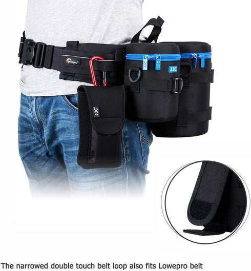 JJC Camera Lens Pouch Case for Canon EF 70-200mm, Nikon Nikkor AF-S 70-200mm & More, Zipper Polyester Bag