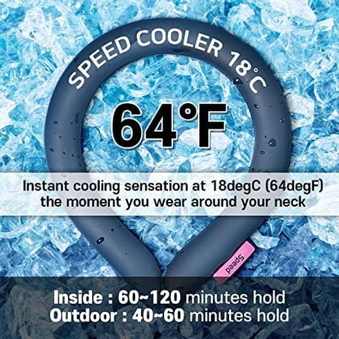 SpeedUSA Insta Speed Neck Cooler - Sports Neck Cooling Tube (Dark Gray)