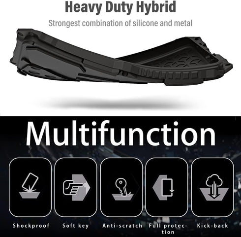 KumWum 13 Armor Phone Case for iPhone Military Grade Protective Heavy Duty Full Body Cover Aluminium Bumper Built