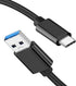 1FT USB C Cable, 10Gbps Data Transfer, Type C 3A Fast Charging Cable for iPhone 15, Galaxy S21/S20, Samsung T7,