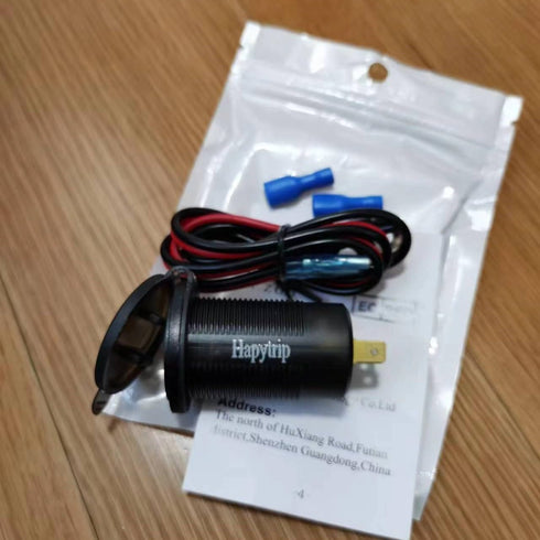 12 Volt USB Outlet Dual Quick Charge 3.0 Port, Waterproof 12V Power Outlet Cigarette Lighter Replacement DIY Kit