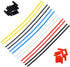 elechawk 12pcs X4R X4RSB Plastic Protection Antenna Tube with Caps for RC Cars FPV Drone Receiver Antenna Frsky XM+