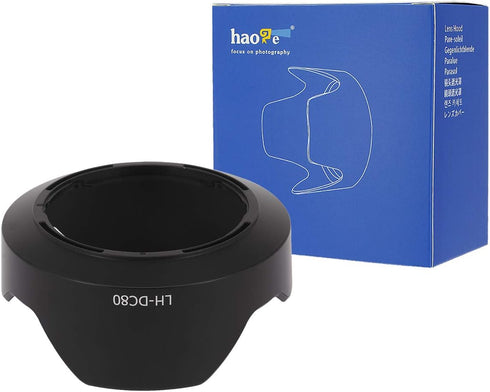 Haoge Bayonet Lens Hood for Canon PowerShot G1 X Mark II Camera replaces Canon LH-DC80