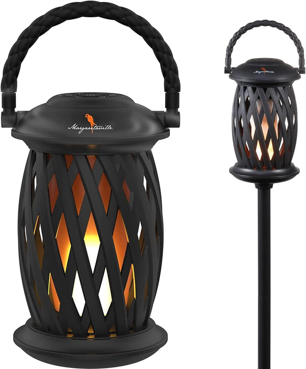 Margaritaville Tiki Torch - Waterproof Bluetooth Speaker with Flickering LED Lights, Perfect for Travel and Parties