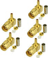 Eightwood 10pcs SMA Male Crimp Right Angle RF Connector for Coax Cable RG316 RG174 LMR100