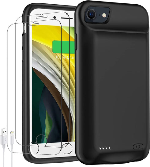 JBUBN Battery Case for iPhone 6/6s/7/8/SE(2020/2022),Upgraded 10000mAh Rechargeable Portable Protective Extended Charger Case
