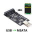 chenyang mSATA SSD to USB Adapter, Mini SATA mSATA SSD to USB 2.0 Hard Disk Drive Enclosure for 50mm mSATA SSD