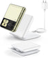 Wireless Samsung Charging Station, 15W Folding Travel Charger for Galaxy Z Flip 6/5/4, Compatible with iPhone