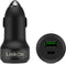 LinkOn 45W Car Charger with 27W USB-C PD3.0 & 18W USB-A QC3.0 for iPhone Xs/Max/XR/X, iPad, Samsung Galaxy, Pixel,