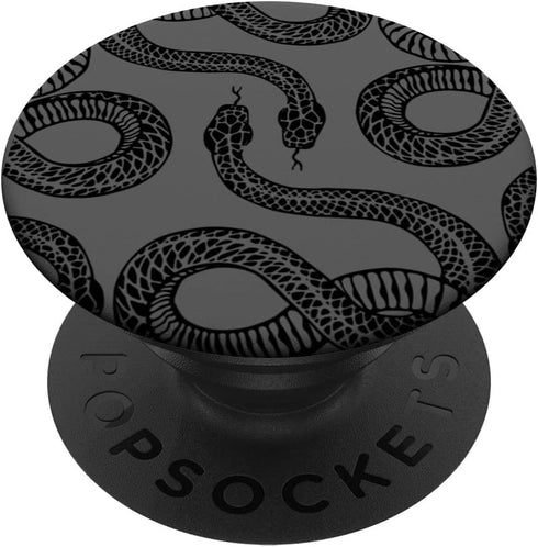 Slithering Black Snakes Drawing PopSockets Standard PopGrip