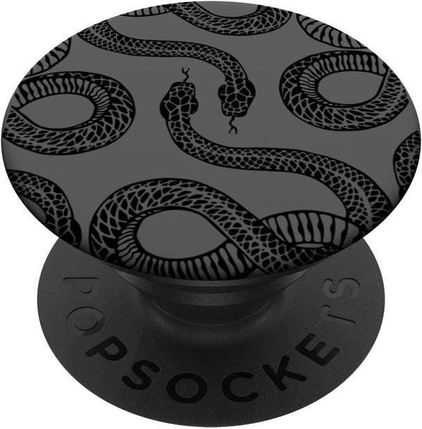 Slithering Black Snakes Drawing PopSockets Standard PopGrip