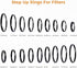 ELEGICKLIP 18Pcs 67-82mm Set Metal Step Up Down Filter Ring Adapter Compatible with Digital SLR Camera Lens Accessories