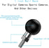YIMINGYINUO 1 inch 1/4"-20 1) Ball Adapter with Threaded Post Compatible with RAM Mounts B Size Double Socket Arms