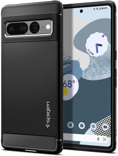 Spigen Rugged Armor Designed for Pixel 7 Pro Case (2022) - Matte Black