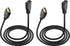 SAISN HDMI Extension Cable 3 Feet, 2 Pack HDMI Extender Cable High Speed