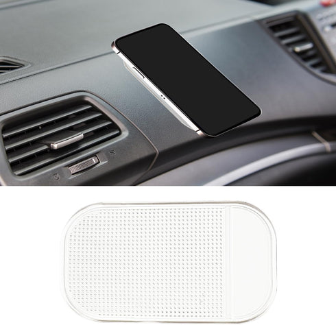 SKERJOVL Car Dashboard Non-Slip Mat, Washable Reusable Magic Sticky Gripping Mat, 5.27"x 3.28"