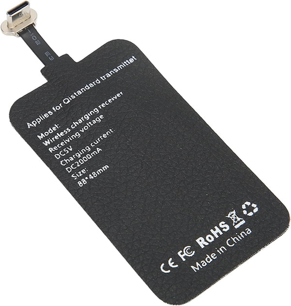 Thin Charging Receiver for Type C Smartphone, USB C Charging Receiver and Adapter
