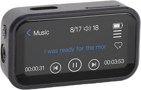 YUEHISY MP3 Player with Bluetooth 5.3, 32GB Portable Music Player with Back Clip,