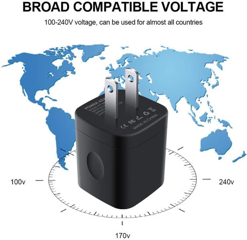 Fast Charger Block, Single Port USB Wall Plug for Phone, 15 Charging Cubes, Compatible with iPhone and Samsung