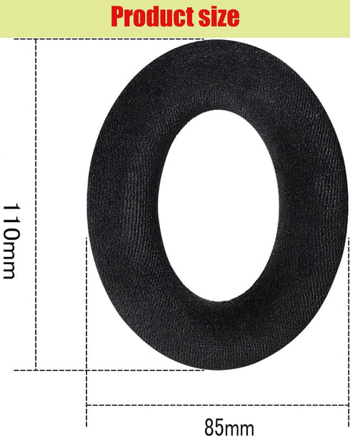 Replace ear pads for Sennheiser HD380, HD380Pro, PXC350, PC350, PC350SE, PXE350, HME95, HMEC250 (Black/Flannel).