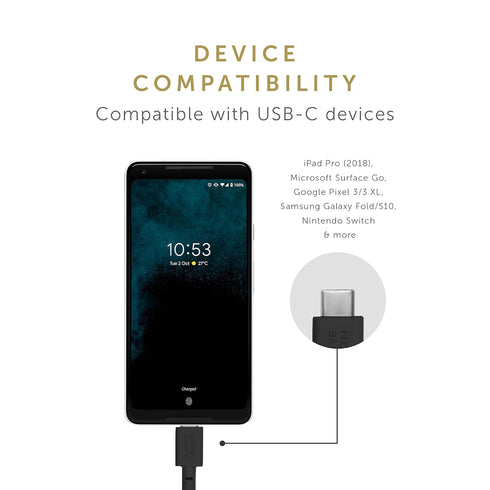 Native Union Type-C Belt Cable - 4ft USB-C to USB-C, ultra-strong, compatible with iPhone 15, iPad Pro, Samsung S23