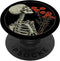 Skull Floral Gothic Flowers Bouquet Dark Wildflowers Art PopSockets Standard PopGrip