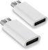 USB C to Micro USB Adapter, 2-Pack Type C Female to Micro USB Male Connector for Samsung Galaxy S7 Edge S6