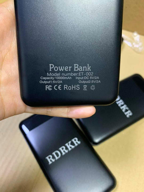 10000 mAh Dual USB Portable Ultra Slim Fast Charging Power Bank for Mobile Phone Compatible with Android/IOS