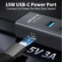ABFCRTTW 4Ft 7-Port 3.0 4 3 5Gbps USB Hub for Desktop, USB-A & USB-C Ports Aluminium USB Extender Hub, USB Splitter