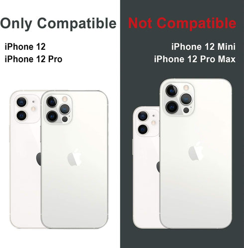 TORU CX PRO Wallet Case for iPhone 12 Pro/iPhone 12 - Protective Shockproof Heavy Duty Cover with Hidden Card Holder,