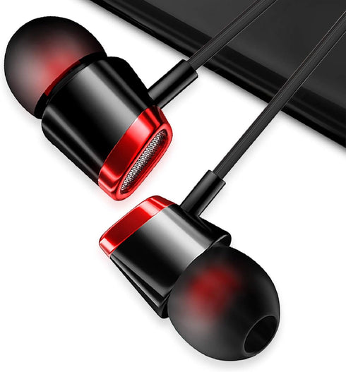 YNR 3 Pairs Wired Earbuds with Microphone & Volume Control, in-Ear Earphones, Noise Isolating High Definition, for