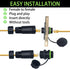 RJ45 Waterproof Connector IP68, Panel Mount Coupler Female to Female, Shielding Cable Coupler-CAT5E-YMP20-Green-2 PCS