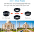 SEVENKA Cell Phone Camera Lens Kit, 18X Telephoto Lens with Remote Shutter, Tripod, Fisheye, Macro, Wide Angle for